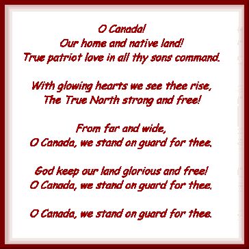 Canada Anthem Lyrics 8